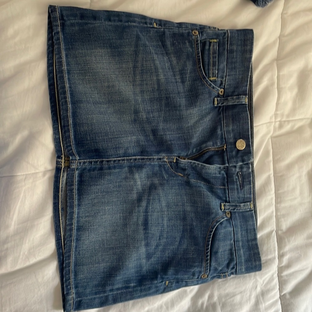 Citizens of Humanity Dark Blue Jean Skirt, Size 27